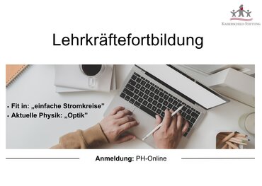 Lehrkräftefortbildung 2025/26: Anmeldephase ab 1. Mai geöffnet