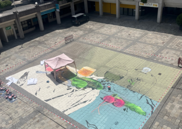 Asphalt Art trifft Alte Meister: Street Art-Projekt bringt Pieter Claesz nach Linz